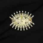 Evil Eye Brooch Sweater Cardigan Accessories