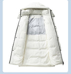 Men's New Workwear Down Jacket - Thickened Mid-Length Warm Cold-Resistant