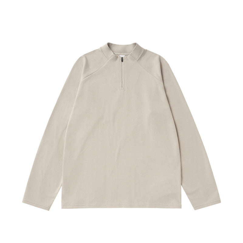 Men 1/4 Zip Fleece Long Sleeve Outdoor Pullover