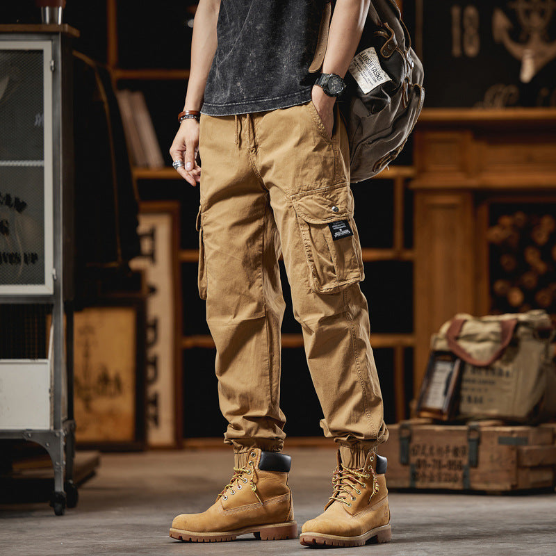Men's Loose Straight-Leg Casual Pants - Sporty Casual Style for Autumn