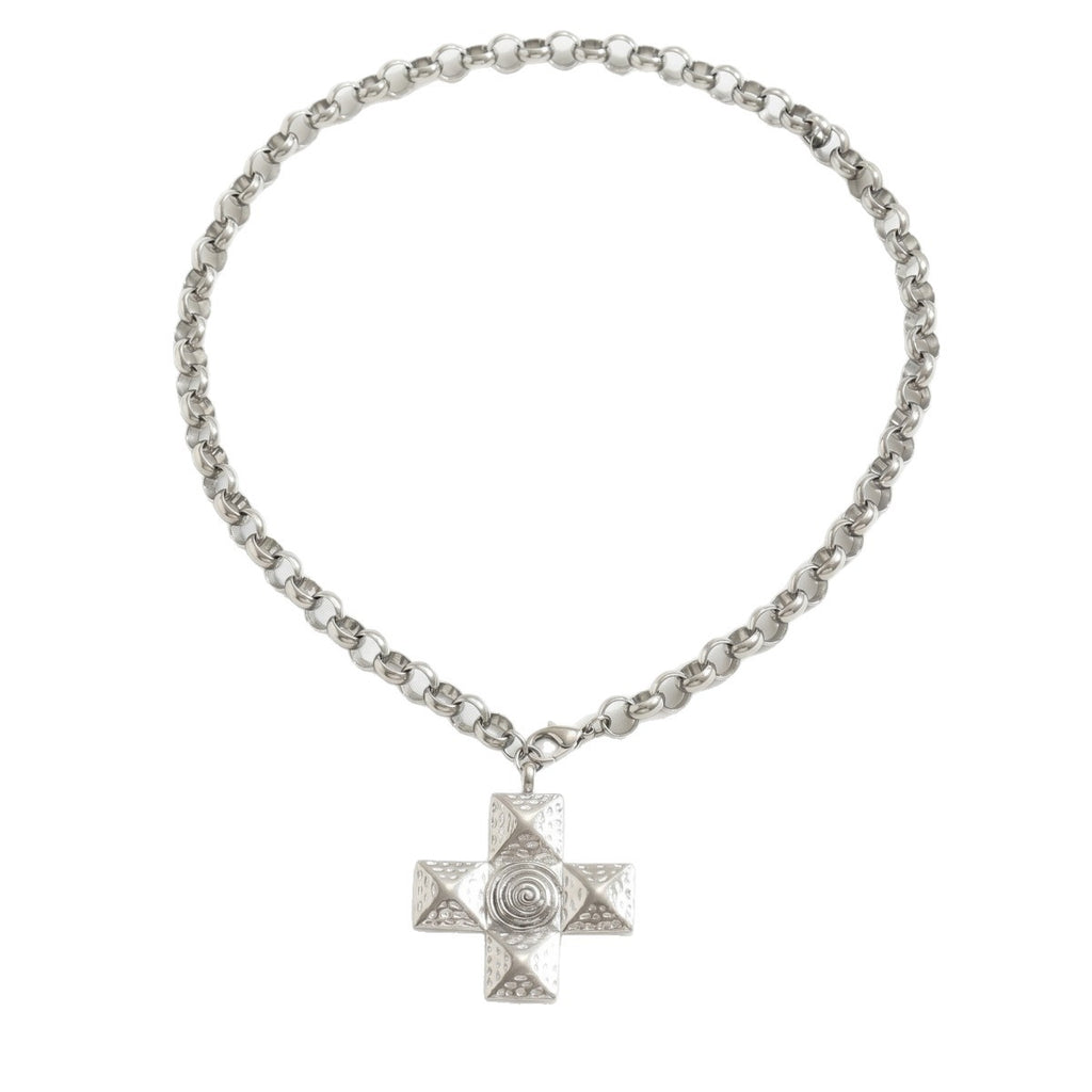 Nature Cast Metalworks Cross Pendant Necklace