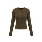 Women's Lenzing Tencel Henley Neck Slim Fit Top