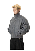 silhouette loose short aviator cotton jacket, thickened warm cotton clothes in winter, the same for men and women