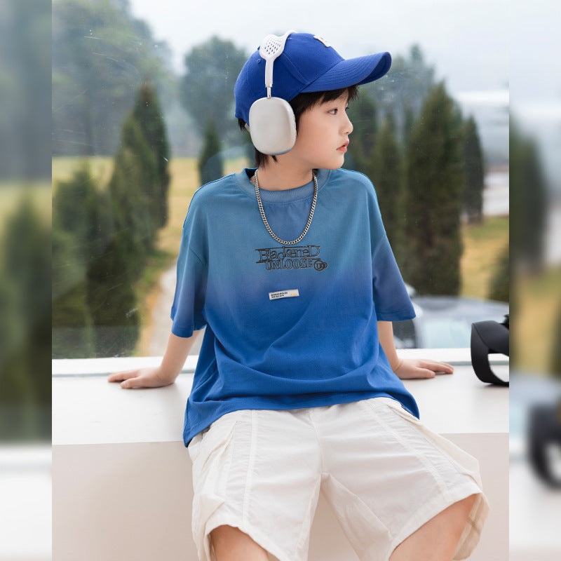 Boys' Washed Gradient T-Shirt Set