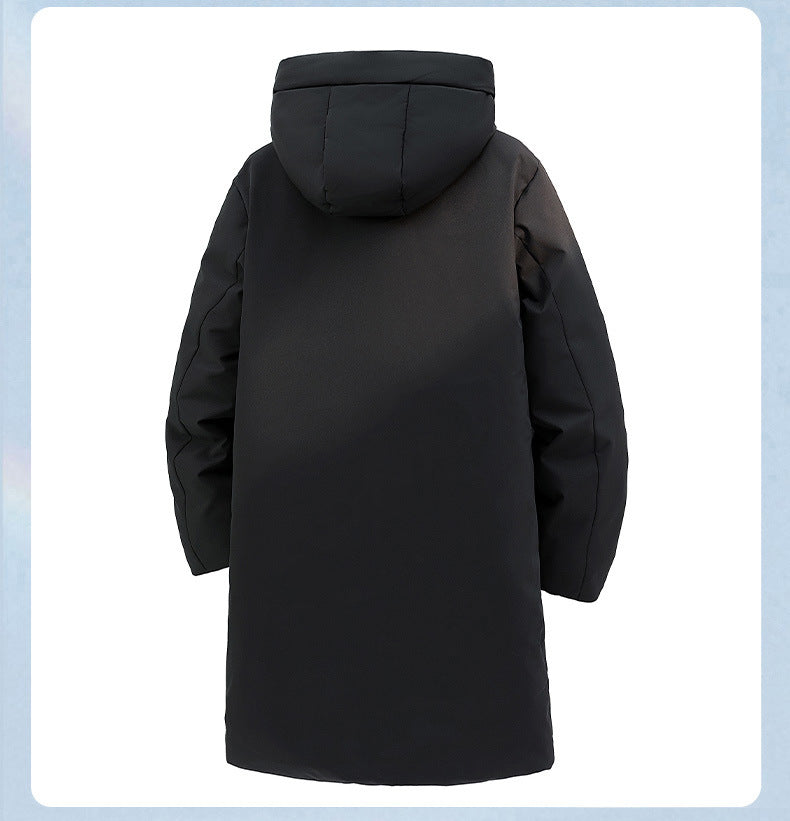 Men's New Workwear Down Jacket - Thickened Mid-Length Warm Cold-Resistant