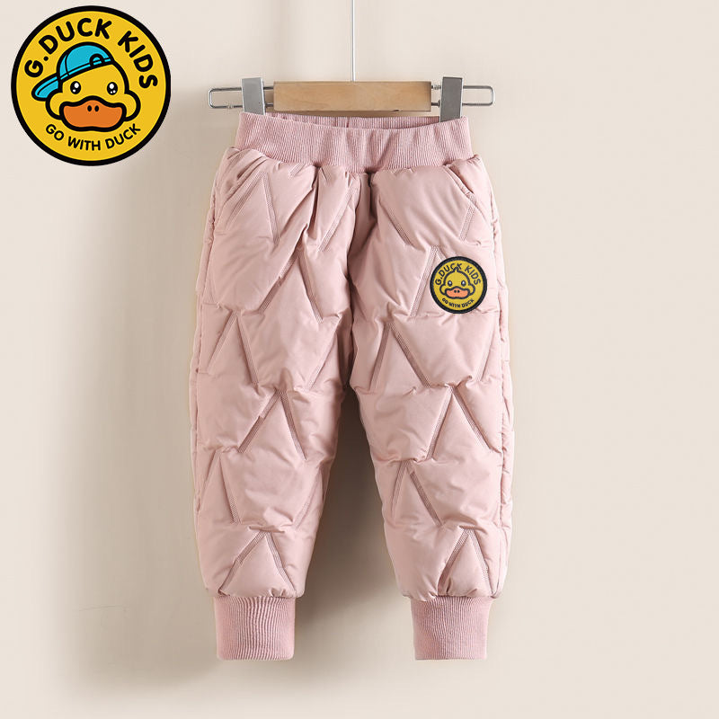 Cartoon shock pants, warm in autumn and winter, can be worn by boys and girls