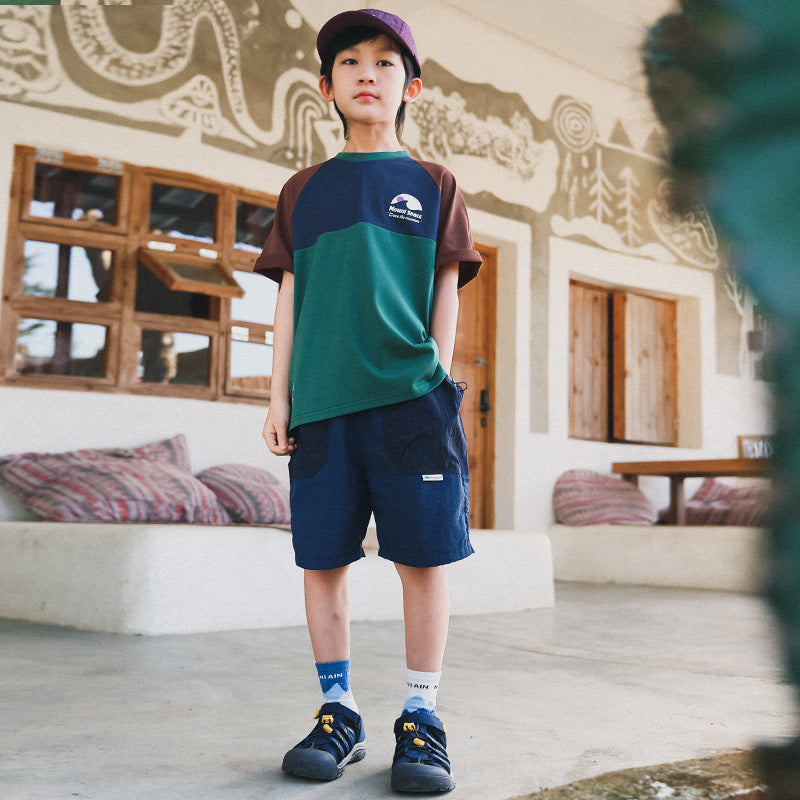 Children's Outdoor Quick-Dry Shorts with Patch Pockets
