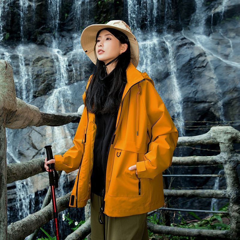 Three-in-one jacket women's outdoor mountaineering suit travel removable liner sports jacket