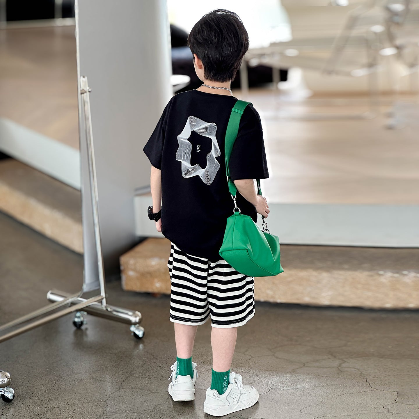 Double Print Cotton Knit Short Sleeve for Boys