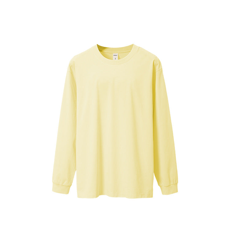 Plus Size Men Stretch Long Sleeve Tee Solid Loose Casual Top