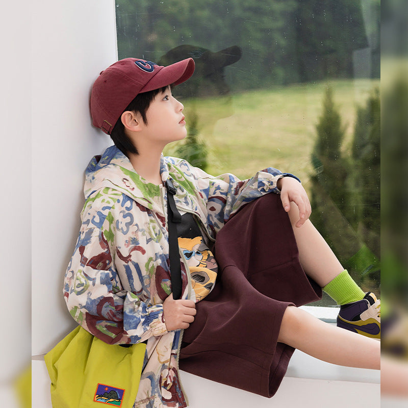 UPF50+ Graffiti Kids Original Yarn Sun Jacket