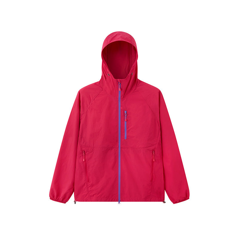 UPF 50+ Lightweight Sun Protection Hooded Jacket Breathable Outdoor Fishing Hiking Coat