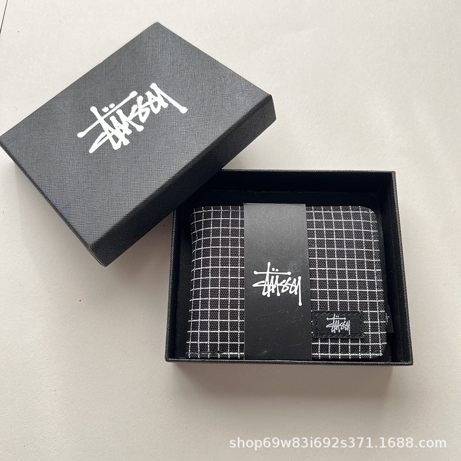 Stüssy short wallet, Oxford cloth short half off