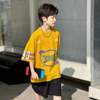 Big Boys Korean Style Basketball Graphic Tee