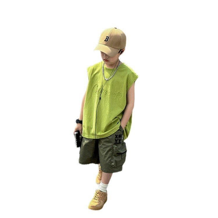 Boys' Summer Vest Two-Piece Set