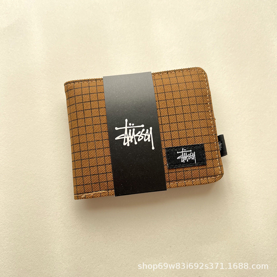 Stüssy short wallet, Oxford cloth short half off
