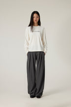 Women's Pleated curved knife high-waisted dress pants