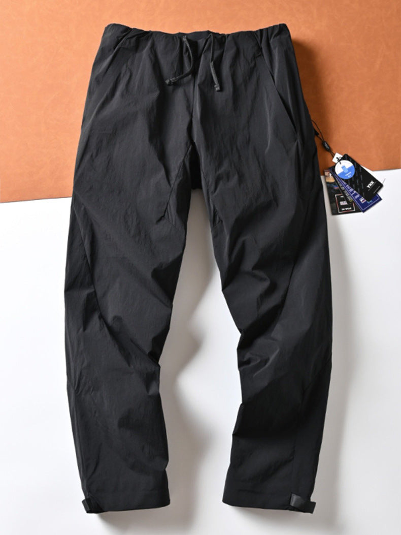 Unisex Windproof Insulated Softshell Pants, Lightweight Straight Winter Hiking Ski Trekking Trousers