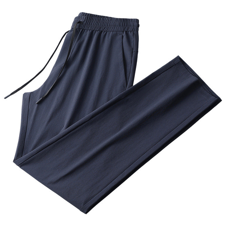 Wenhouu Men's Water Repellent Ice Feel Sun Protection Straight Leg Stretch Pants
