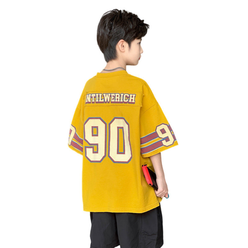 Big Boys Korean Style Basketball Graphic Tee