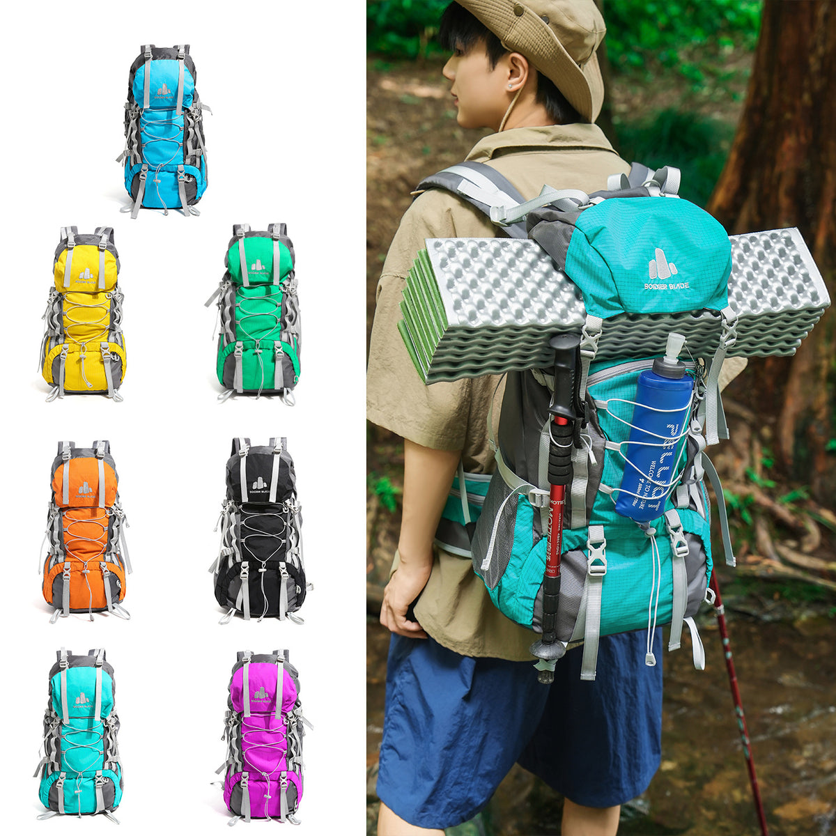 Large‑Capacity Multi‑Functional Professional Hiking Backpack for Mountaineering, Camping & Travel