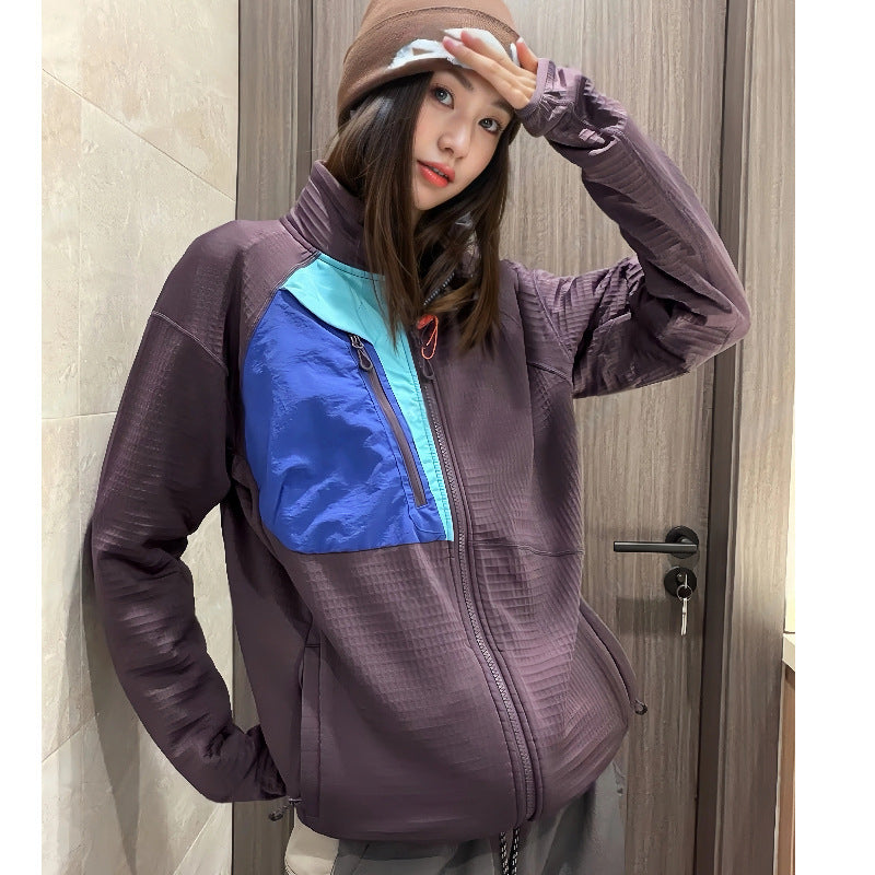 Patagonia same R2 TechFace contrasting mesh fleece jacket