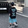 Boys' Summer Cooling Short-Sleeve Athletic Two-Piece Set