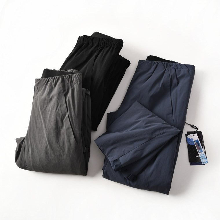 Unisex Windproof Insulated Softshell Pants, Lightweight Straight Winter Hiking Ski Trekking Trousers
