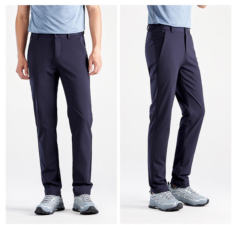 WENHOUU Waterproof Softshell Hiking Pants, Lightweight Breathable Commuter Trousers for Men