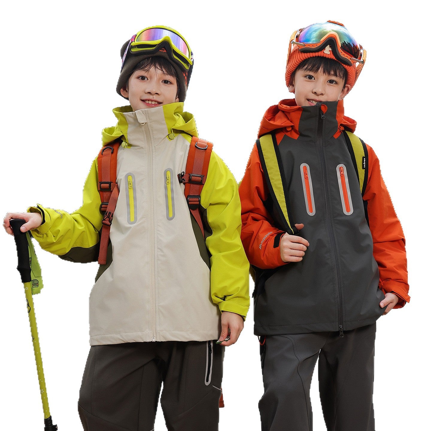 Outdoor children's jacket three-in-one 2025 autumn outdoor children's splicing jacket autumn wear