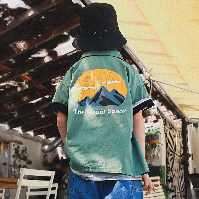 Boys' Short-Sleeve Outdoor-Style Shirt