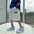 Boys' Summer White Cargo Shorts Kids' Casual Shorts