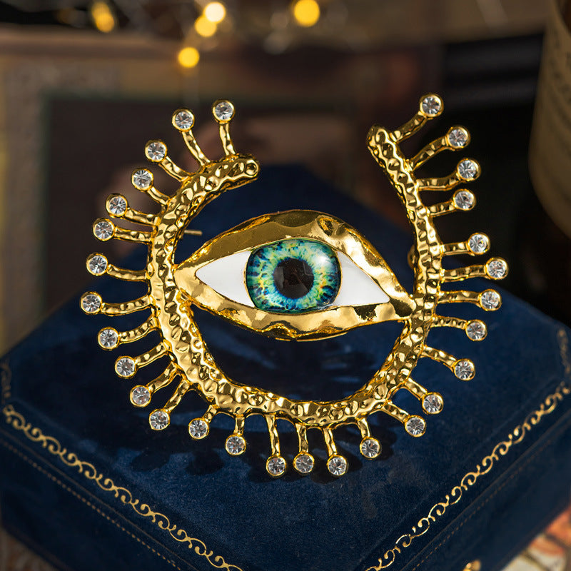 Evil Eye Brooch, Eye Corsage Accessory