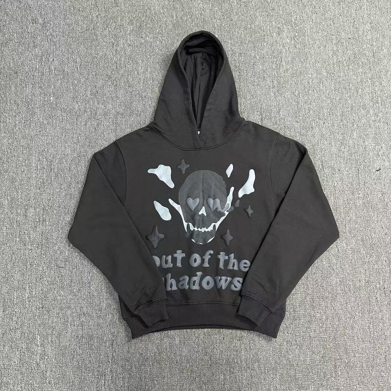 BrokenPlanet Oversized Foam Print Fleece Streetwear Set, Zip Hoodie + Sweatpants