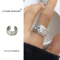 Hip-Hop Evil Eye Silver Ring