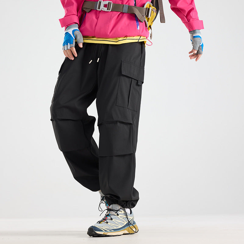 Unisex Windproof Waterproof Scratch‑Resistant Straight‑Leg Outdoor Cargo Pants