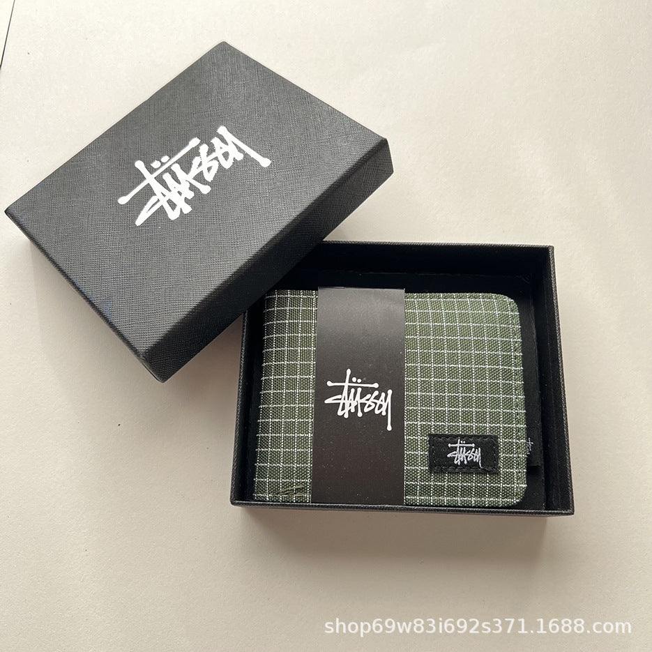 Stüssy short wallet, Oxford cloth short half off