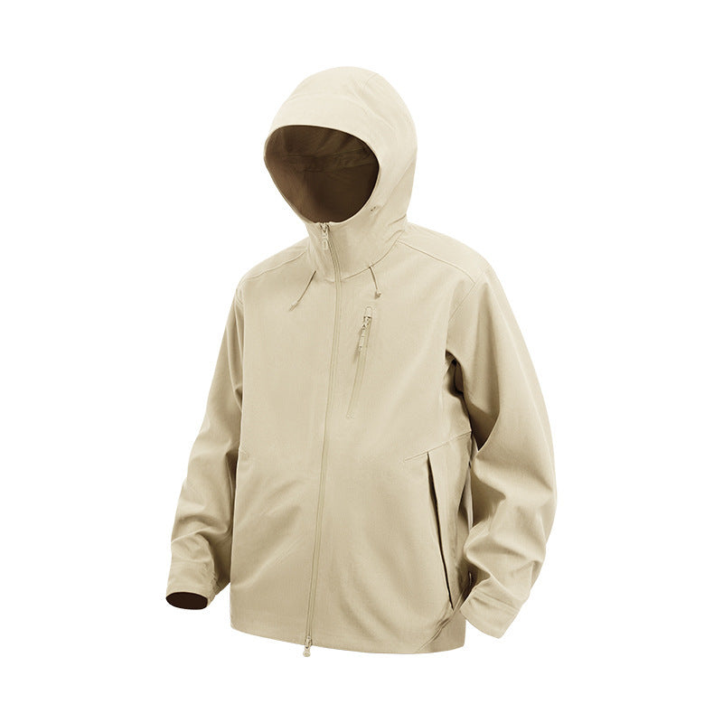 Seamless Softshell Jacket, Windproof Waterproof Urban Outdoor Spring Outerwear