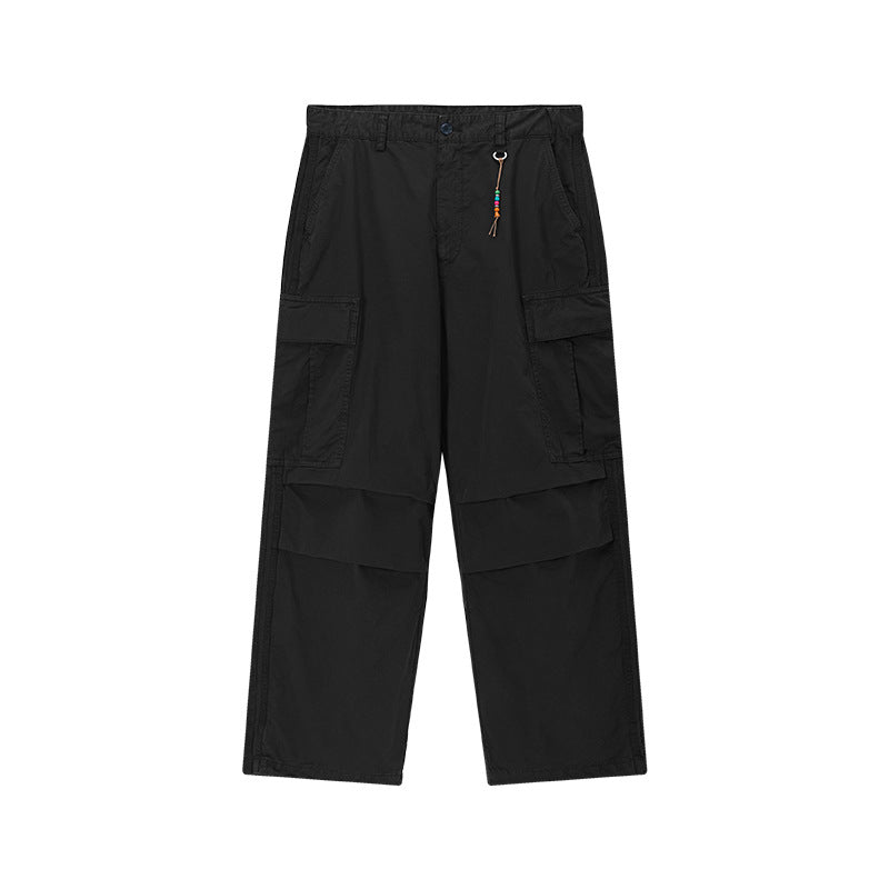 Pure Cotton Paneled Cargo Pants with Large Pockets