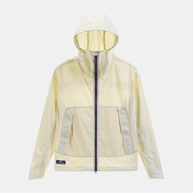 Unisex Ice Silk UPF50+ Sun Protection Jacket Lightweight Breathable Outdoor Anti‑UV Sun Shirt