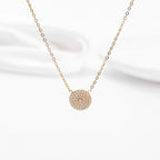 Titanium Steel Diamond-Studded Evil Eye Necklace
