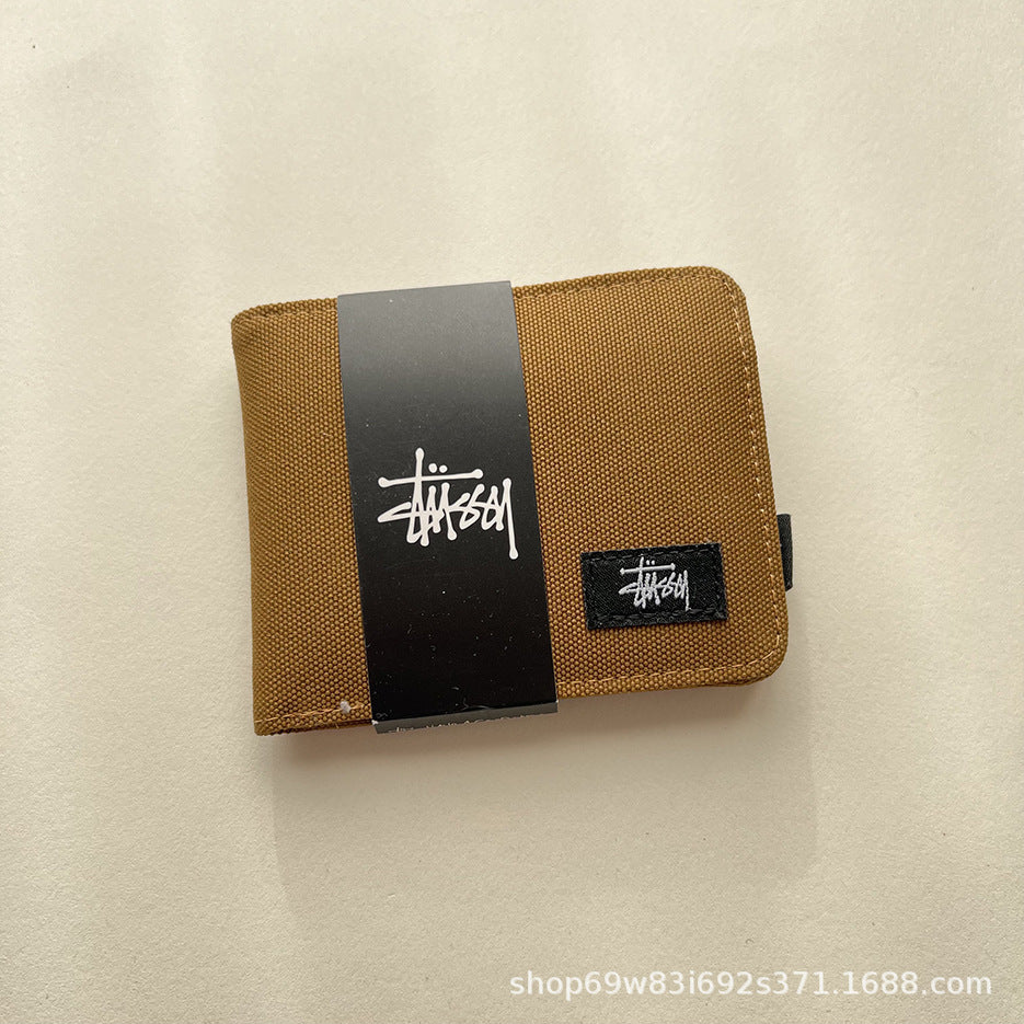 Stüssy short wallet, Oxford cloth short half off