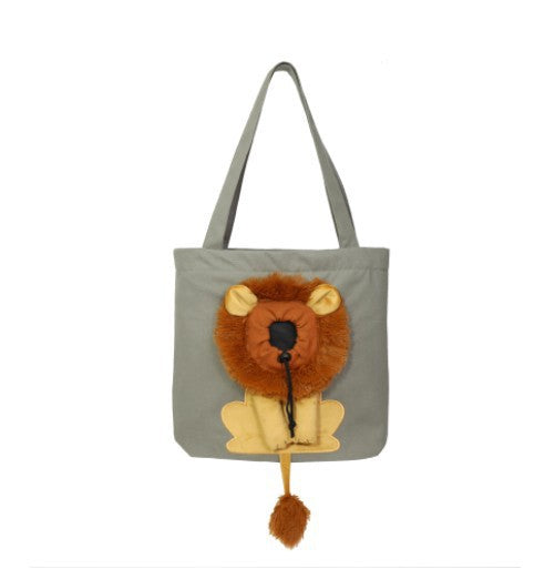 Lion Design Pet Tote Bag | Head‑Out Single Shoulder Cat Carrier