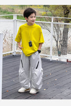 Big Kids Summer Casual Curved Trousers