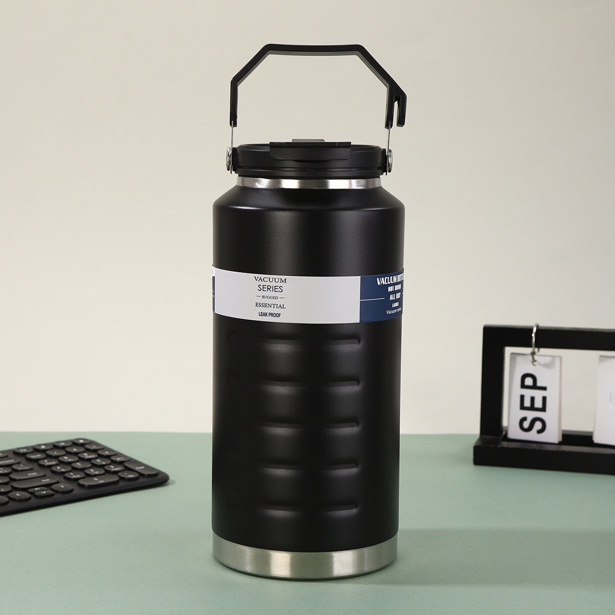 Large 316 Stainless Steel Insulated Water Jug, Dual‑Drink Portable Outdoor Camping Thermos