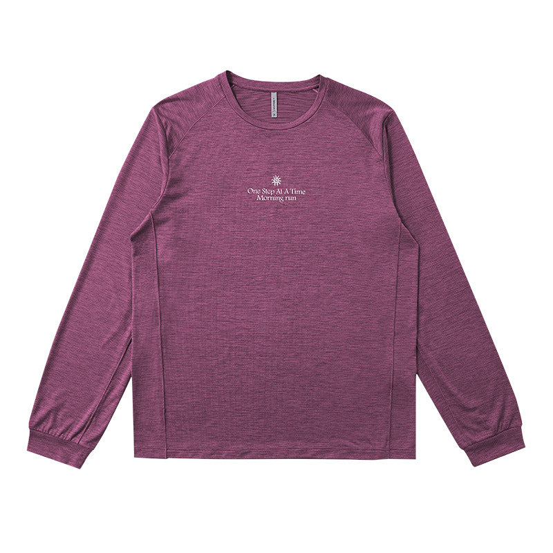 Telestar Sports Quick Dry Graphic Long Sleeve T-Shirt, Outdoor Sports Casual Athletic Top