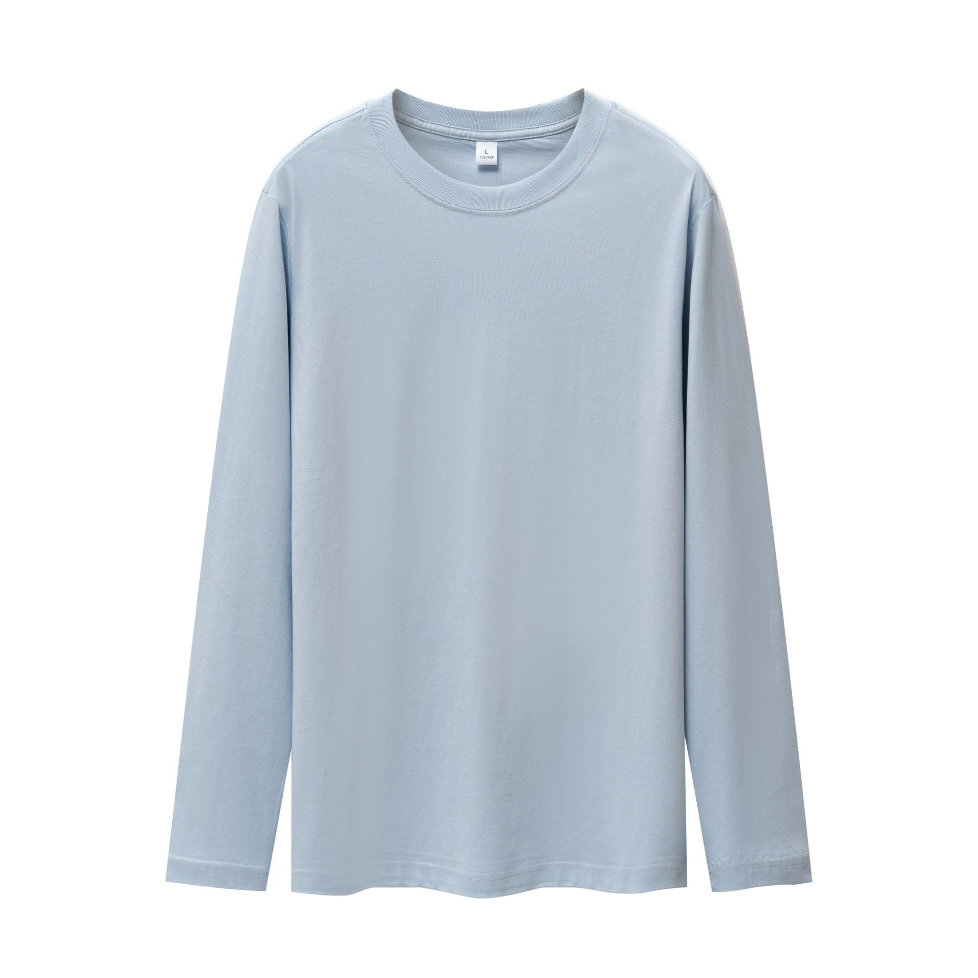 WENHOUU 230GSM Cotton Drop‑Shoulder Long Sleeve T‑Shirt Unisex Custom Sport Tee