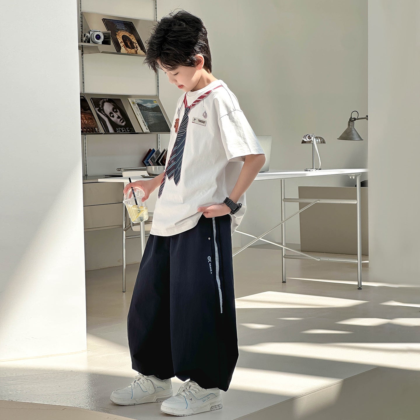 Big Kids Stylish All-match Breathable Thin Quick Dry Pants