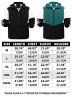Men's Sports Color Matching Hooded Zip Jacket