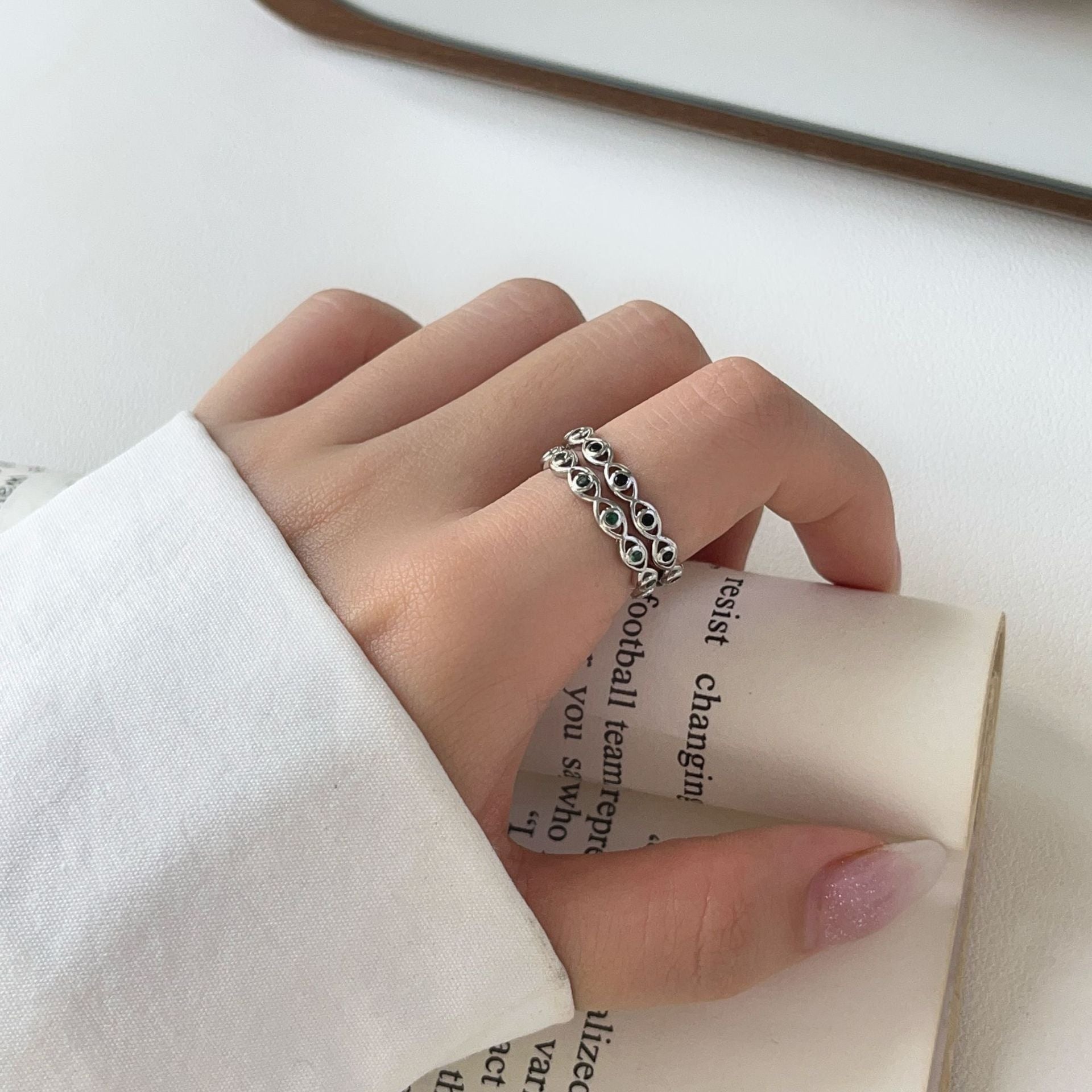 Evil Eye Open Ring